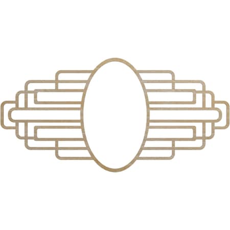 Ekena Millwork Elizabeth Wood Fretwork Pierced Ceiling Medallion, Birch, 34"W x 17"H x 9 3/8"IW x 16 1/8"IH x 1/4"T CMWP34X17X0250EBBI